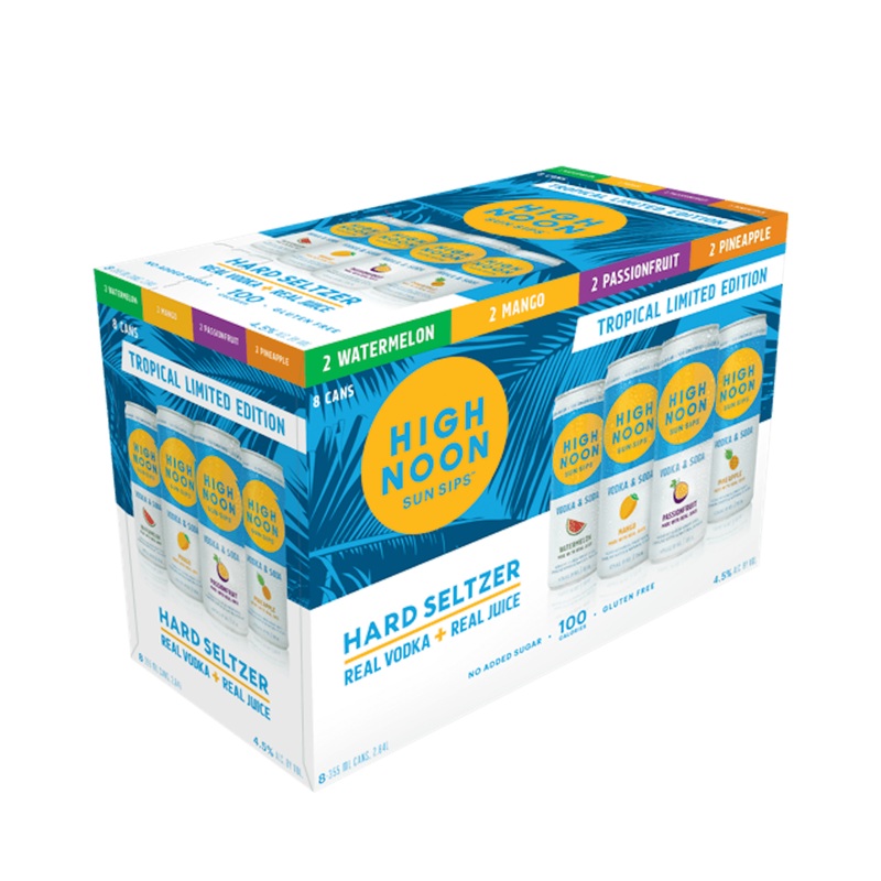 High Noon Tropical Variety Pack 8 PACK 12 OZ CANS
