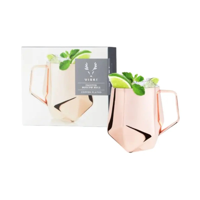 Seneca Faceted Moscow Mule Mug in Copper Viski