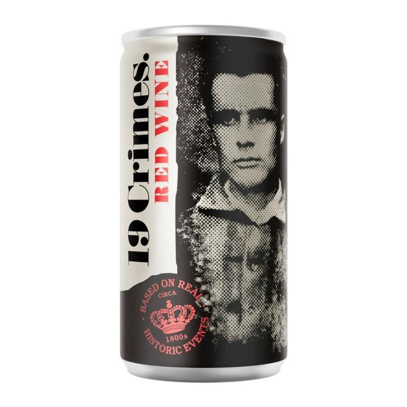 19 Crimes Red Wine Can, 187 ml