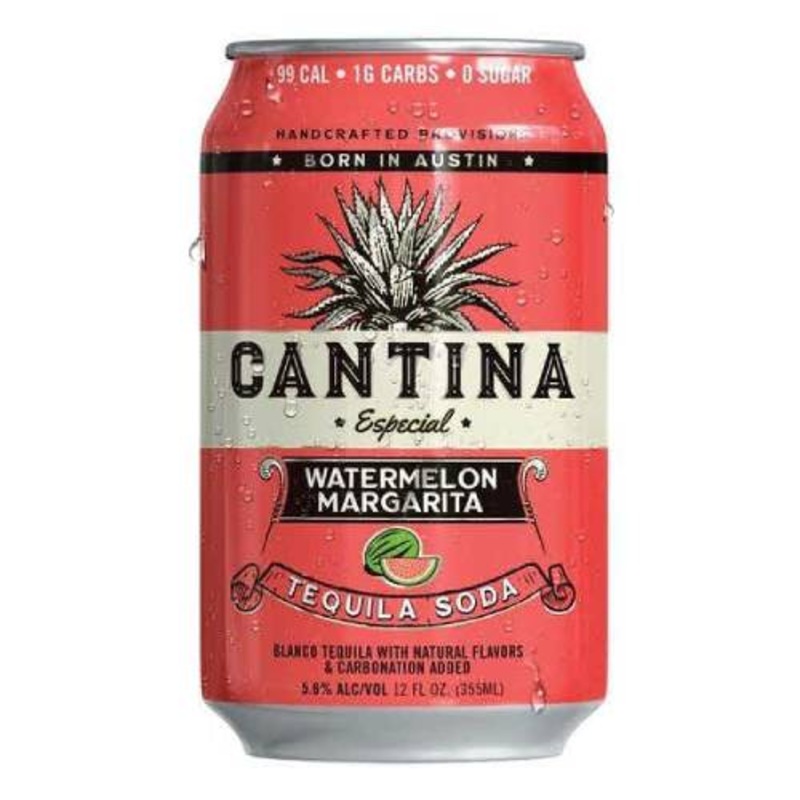 Cantina Watermelon Margarita  – 4 Pack / 12 Ounce Cans