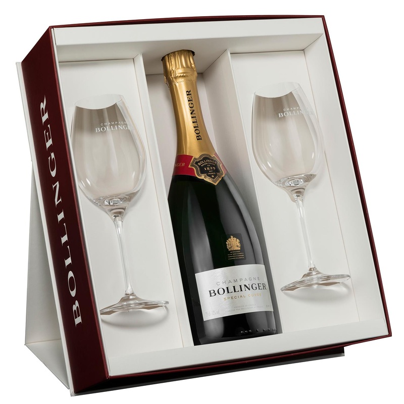 Bollinger Special Cuvee Champagne Glass Gift Set 75cl