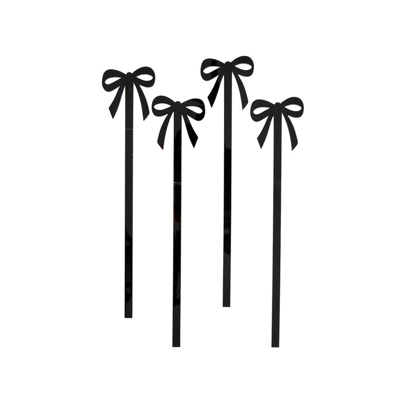 Bow Stir Sticks SET OF 4