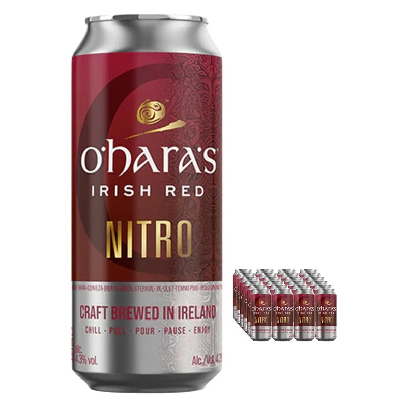 O’Hara’s Irish Red Nitro Stout, 24 x 440 ml