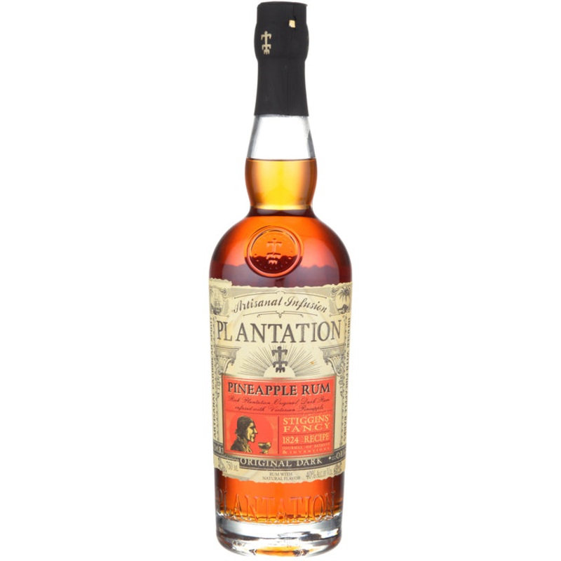 Plantation Pineapple Flavored Rum Original Dark Stiggin’S Fancy 1824 Recipe 80 750 ML