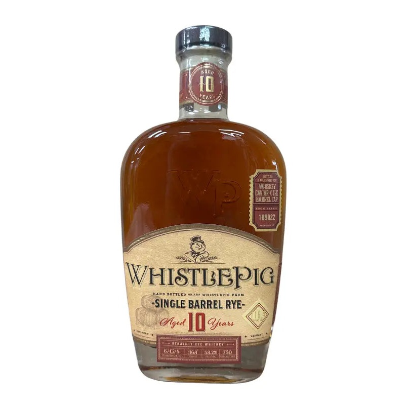 WhistlePig 10 Year Old “Pork Fiction” Single Barrel Rye Whiskey 750mL