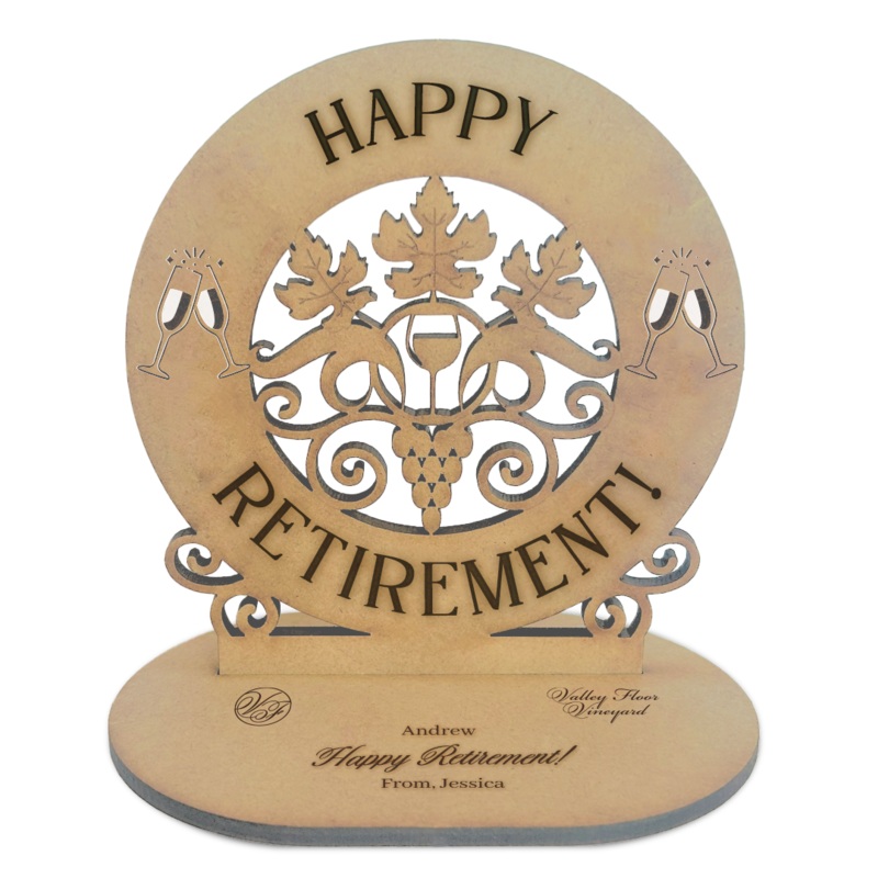 3D Wood Card – Retirement