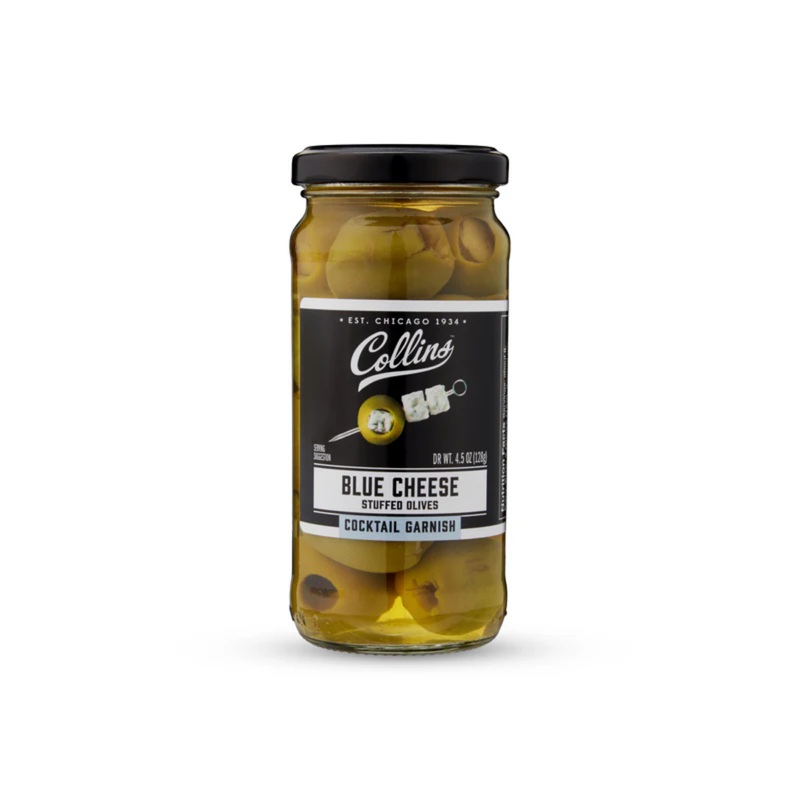 Collins Gourmet Blue Cheese Stuffed Cocktail Olives 4.5 OZ