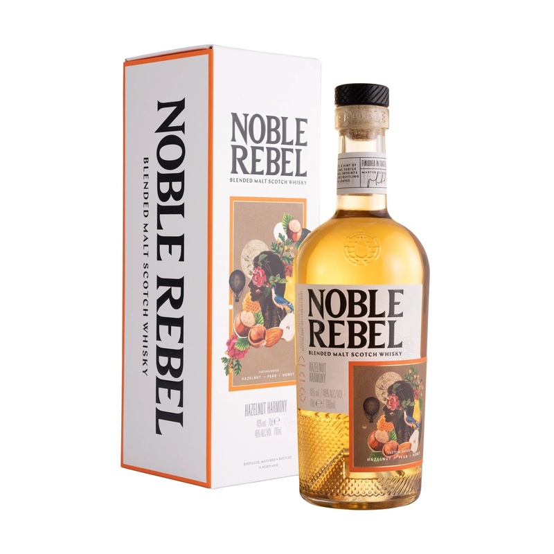 Noble Rebel Hazelnut Harmony Blended Malt Scotch Whisky 70cl