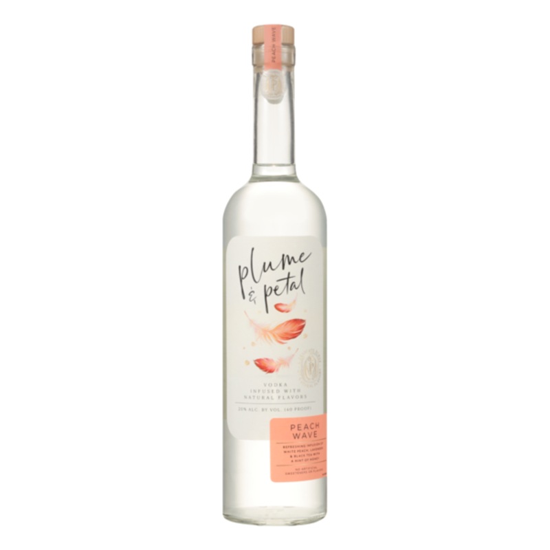 Plume & Petal Peach Wave Flavored Vodka 40 750 ML