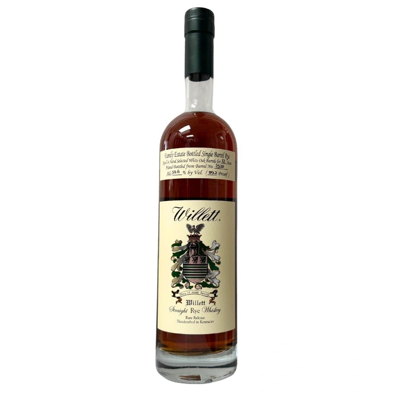 Willett Family Estate 12 Year Single Barrel Rye #2520 “Dirty Dozen” 119.2 Proof