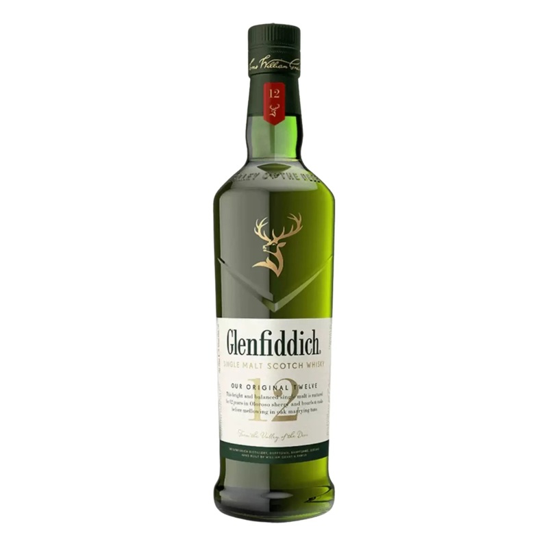 Glenfiddich 12 Year Old Single Malt Scotch Whisky 750mL