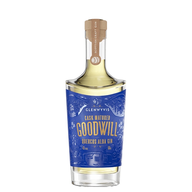 GlenWyvis Cask Matured GoodWill Quercus Alba Gin 50cl