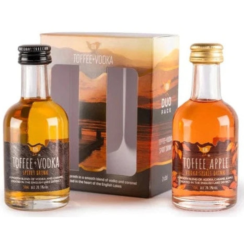 Kin Toffee Vodka & Toffee Apple Vodka Miniature Duo Pack 2x5cl