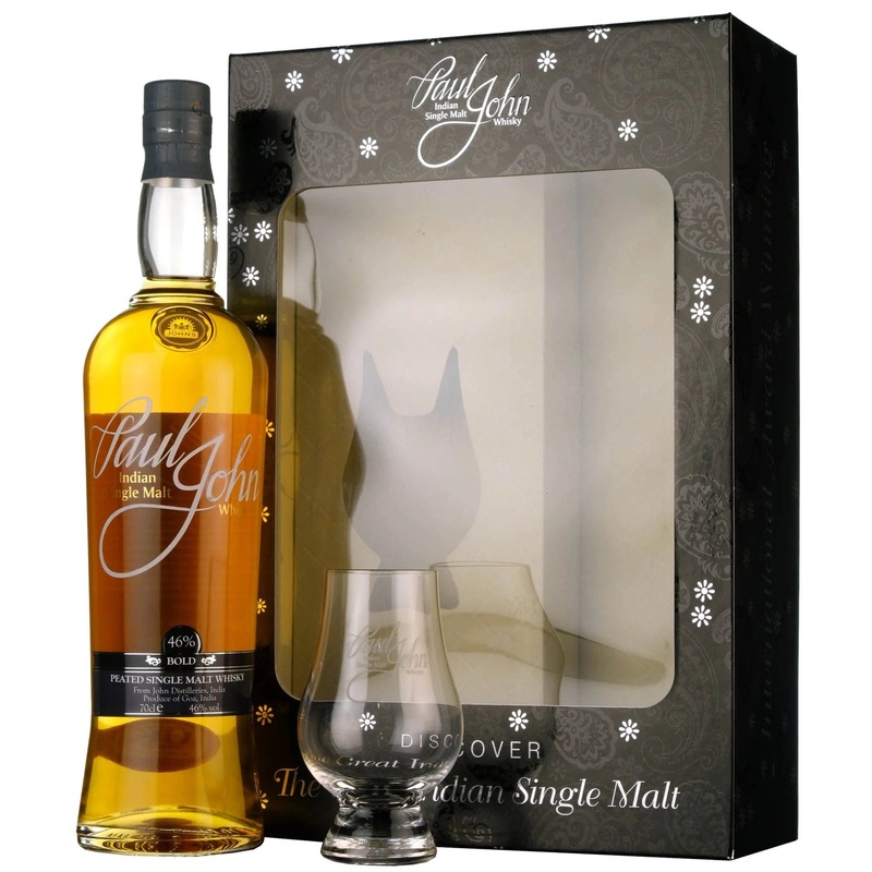 Paul John Bold Glass Gift Pack 70cl