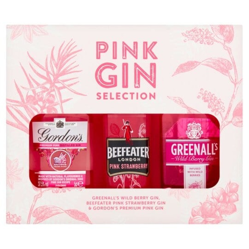 Pink Gin Selection Miniature Gift Pack 3x5cl