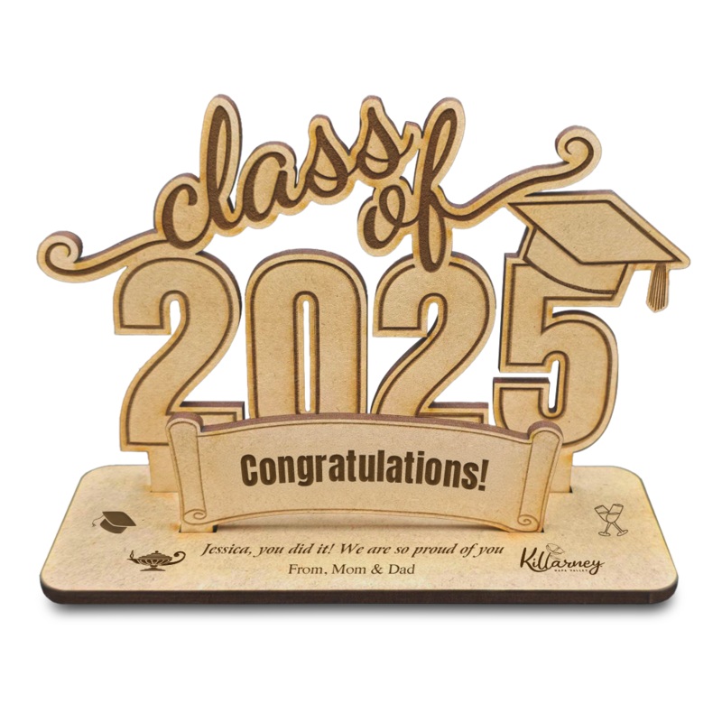 3D Wood Card – Graduation