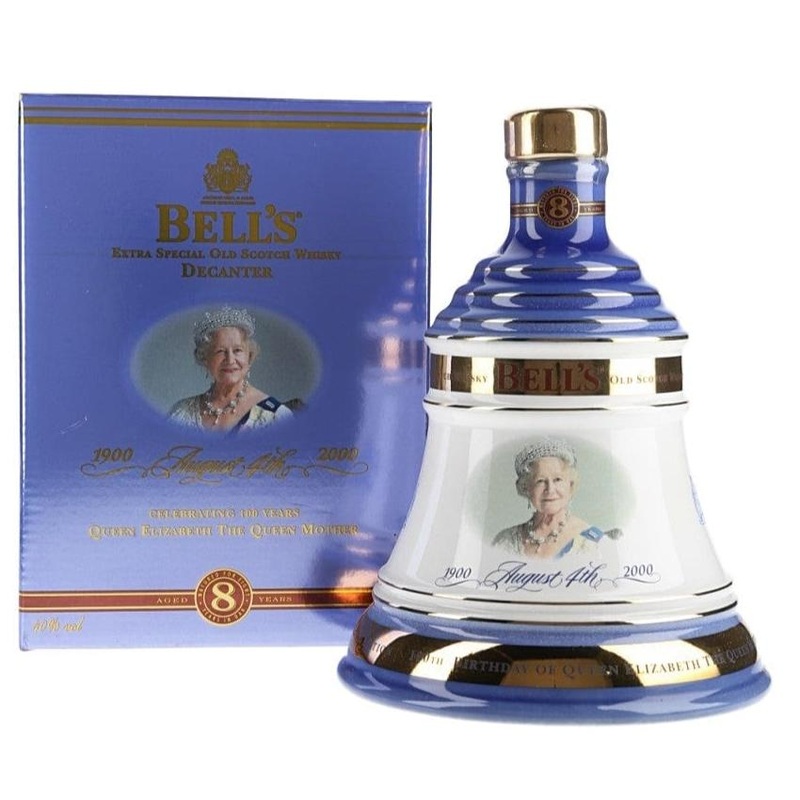 Bell’s 8 Year Old Ceramic Decanter The Queen Mother’s 100th Birthday 70cl