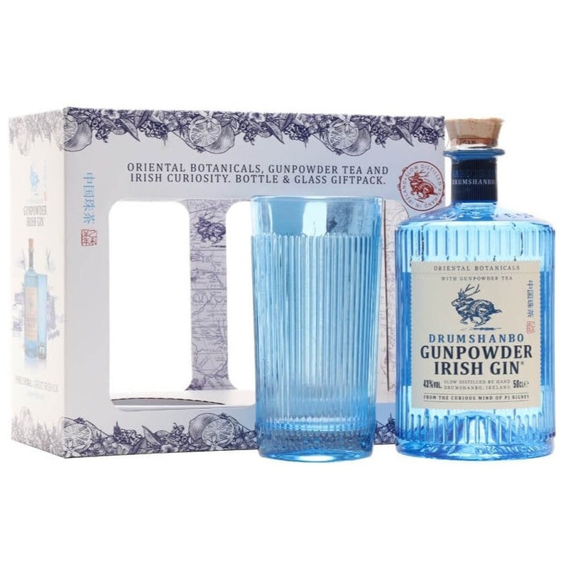 Drumshanbo Gunpowder Irish Gin Glass Pack 70cl