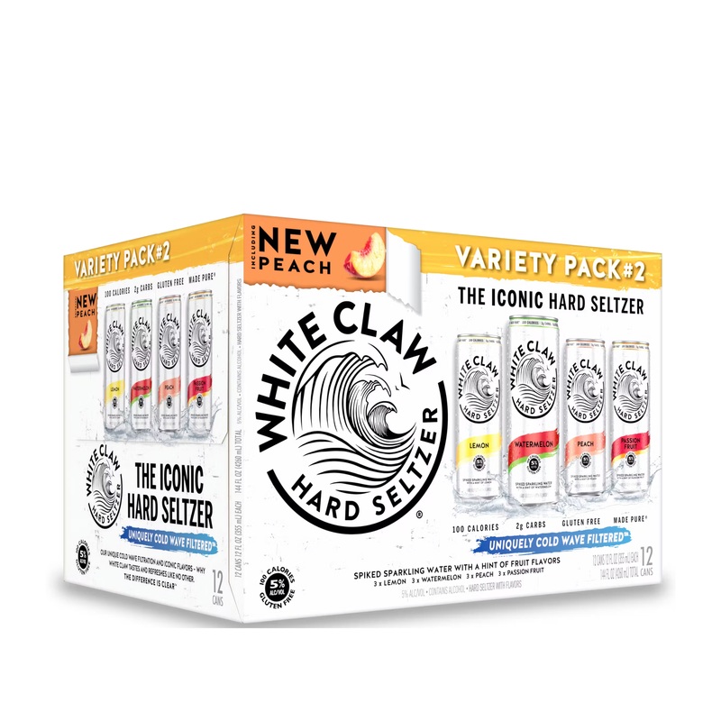 White Claw Hard Seltzer Variety Pack #2 12 PACK 12 OZ CANS