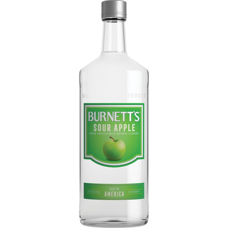 Burnett’S Sour Apple Flavored Vodka 70 1.75 L
