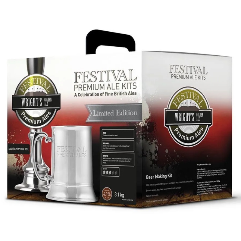 Festival 40 Pint Beer Kit – Wrights Golden Ale