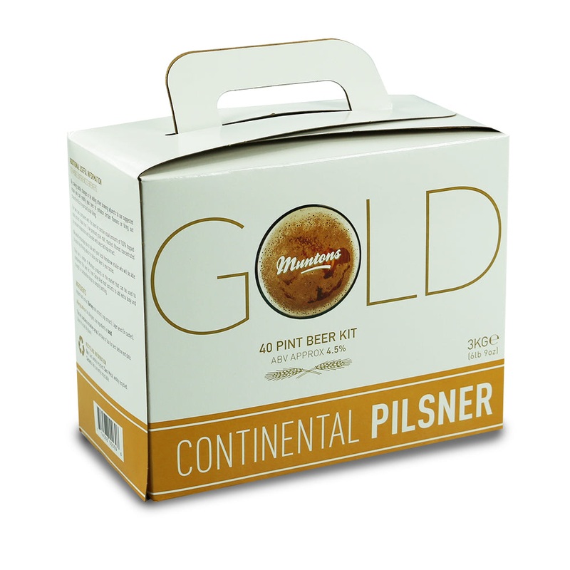 Muntons Gold 40 Pint Beer Kit – Continental Pilsner