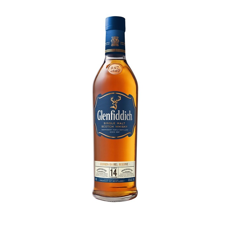 Glenfiddich 14 Years Old Bourbon Barrel Reserve Single Malt Scotch Whisky 750 ml