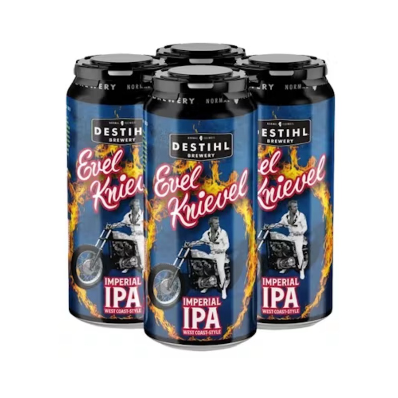 DESTIHL Evel Knievel Imperial IPA 4 PACK 16 OZ CANS
