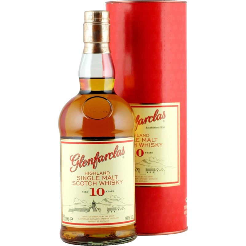 Glenfarclas Highland Single Malt Scotch 10 Year Old Whisky
