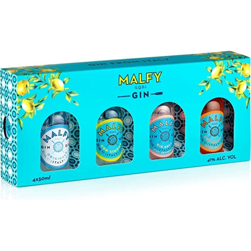 Malfy Italian Gin Miniatures Gift Box Selection 4x5cl