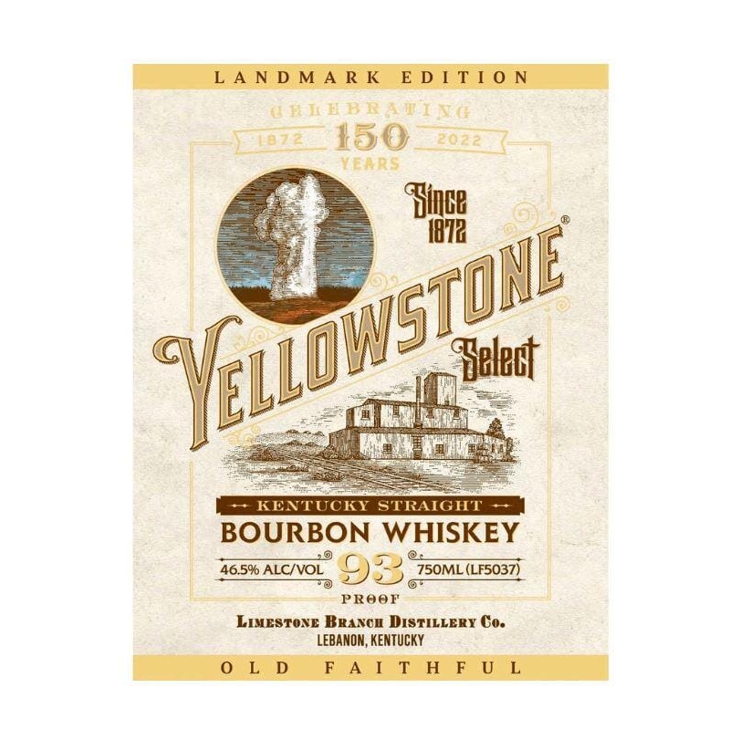 Yellowstone Select Bourbon Whiskey Old Faithful – 150th Anniversary Landmark Edition 750mL