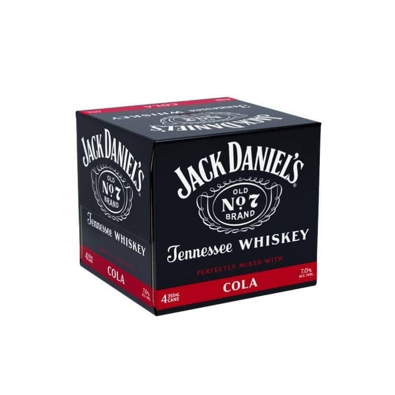 Jack Daniel’s Tennessee Whiskey Cola 4 Pack Cans