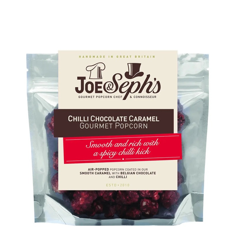 Joe & Seph’s Chilli Chocolate Caramel Popcorn Pouch, 30 g