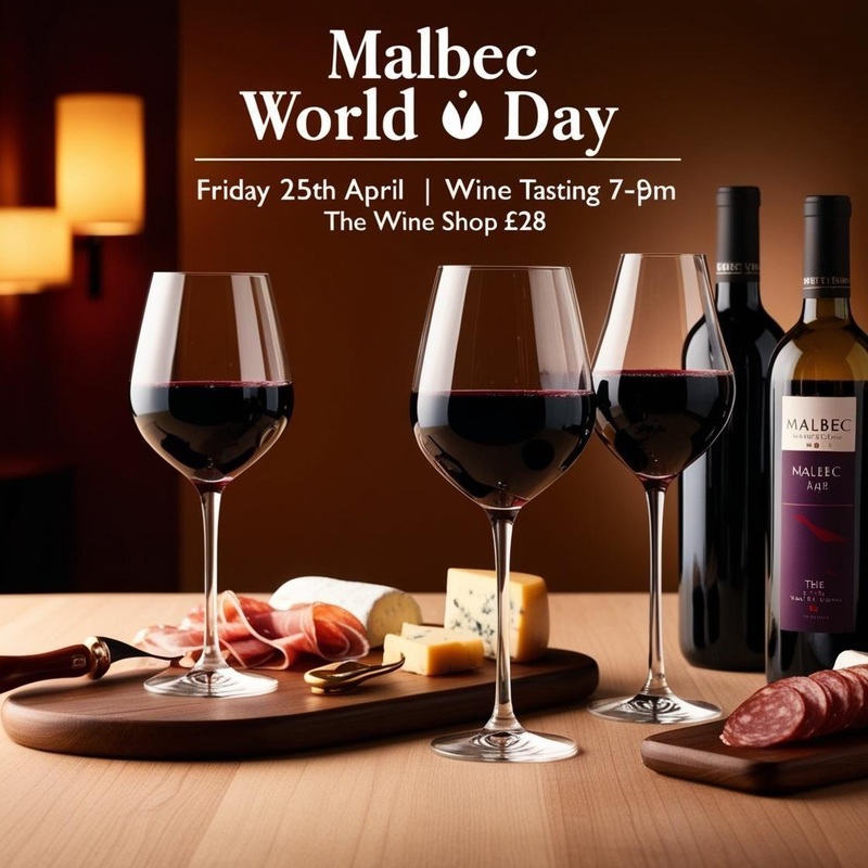 Malbec World Day Wine Tasting – Friday 25th April 7-9 pm