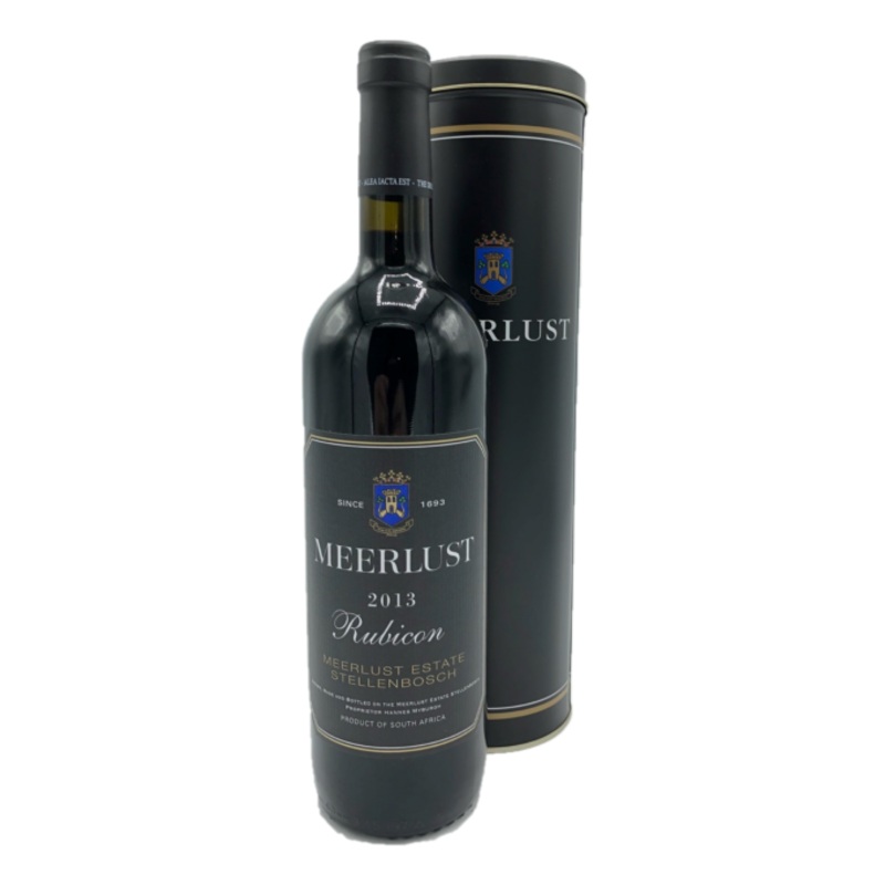 Meerlust Rubicon 2013 in Gift Tin 750ml 14% – South Africa