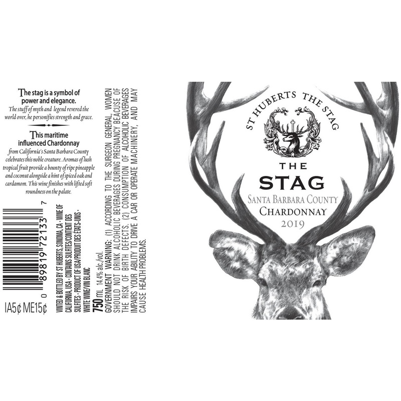St Huberts The Stag Santa Barbara County Chardonnay 750ml