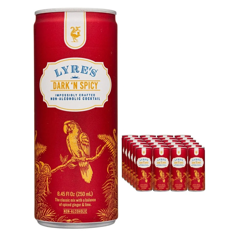 Lyre’s Dark ‘n Spicy Premix Non Alcoholic Drinks Multipack, 24 x 250 ml