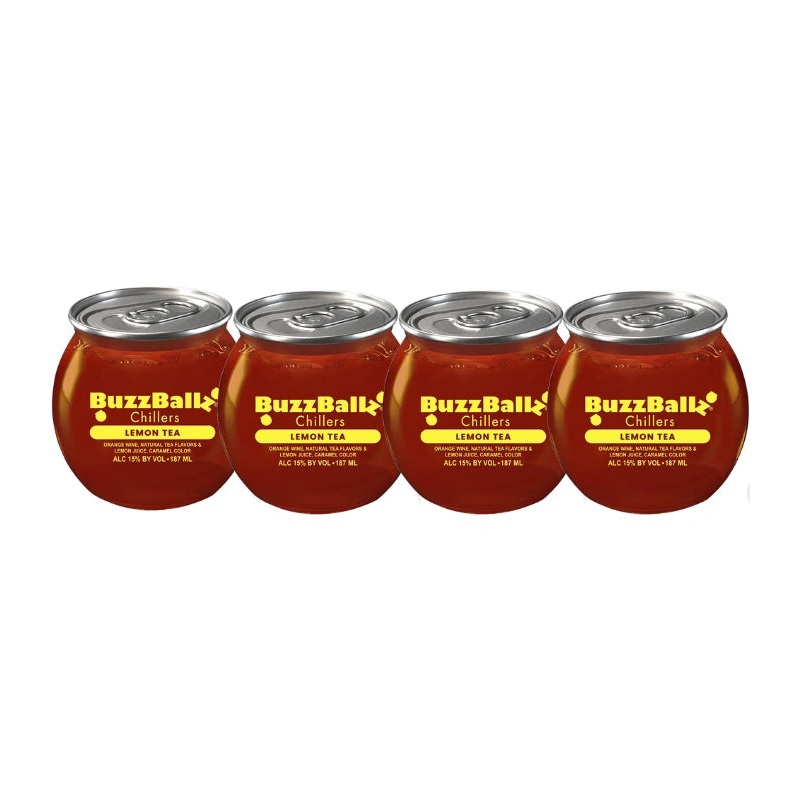 Buzzballz Lemon Tea Pre-Mixed Cocktails 4-Pack