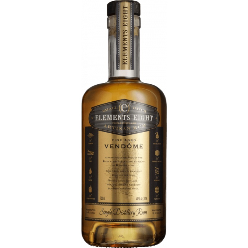 Elements 8 Fine Aged Vendome Single Distillery Rum 70cl