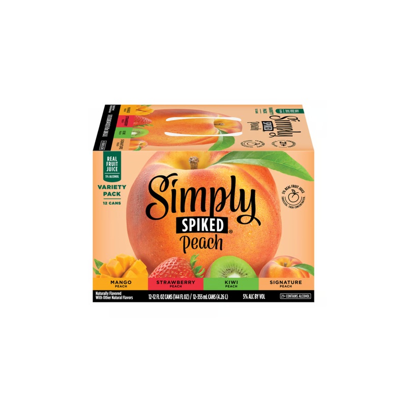 Simply Spiked Peach Variety Pack 12 PACK 12 OZ CANS