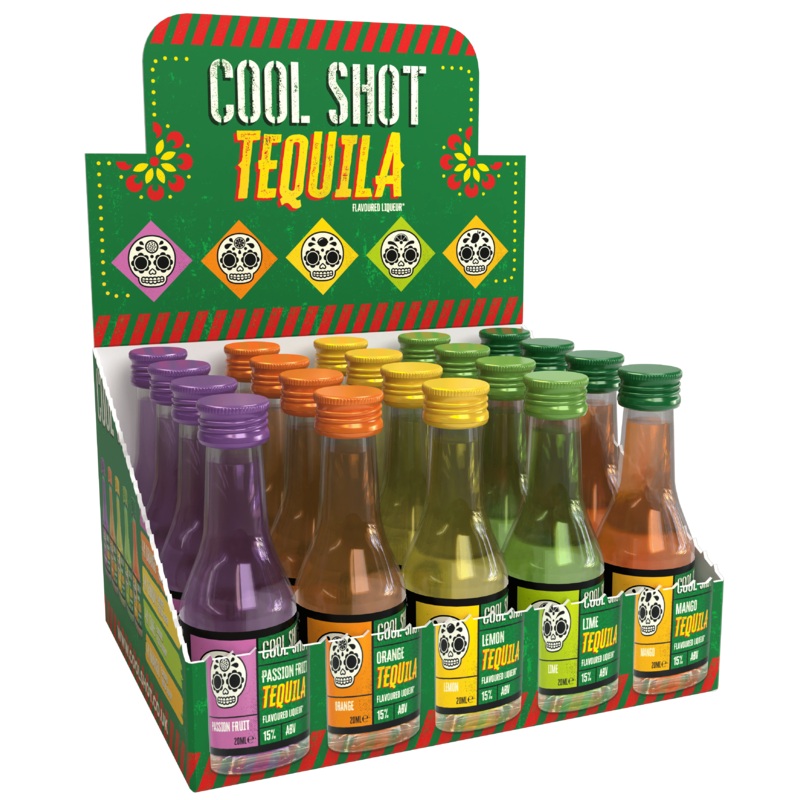Cool Shot Mixed Tequila Shots 20x2cl