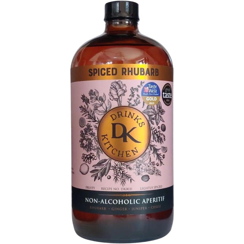 Drinks Kitchen Spiced Rhubarb Non-Alcoholic Aperitif 950ml