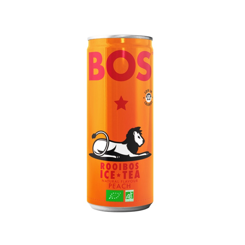 Bos Ice Tea Peach 250ml Can