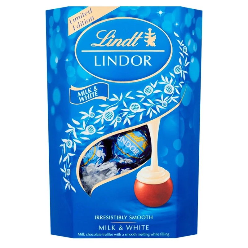 Lindt Lindor Milk Chocolate Truffles Carton, 200 g