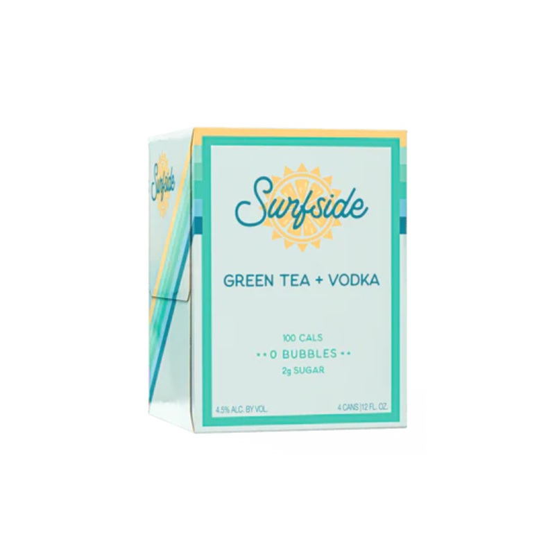 Surfside Green Tea Vodka 4 PACK 12 OZ