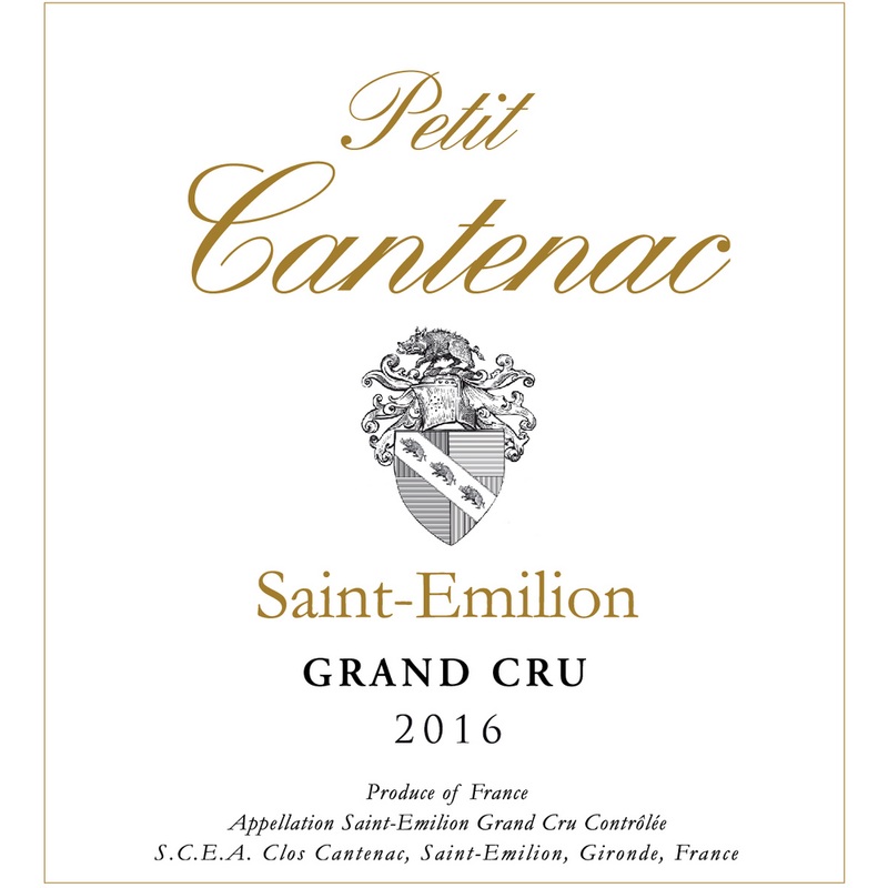 Clos Cantenac Petite Cantenac Saint Emilion Grand Cru Red Bordeaux Blend 750ml