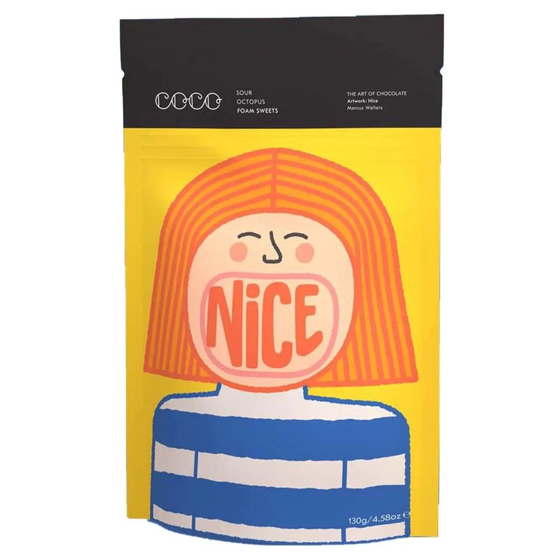 COCO Sour Octopus Foam Sweets, 130 g