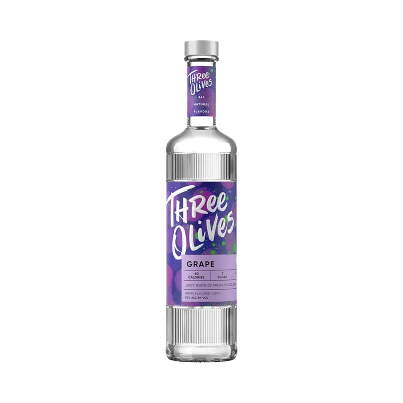 Three Olives Grape Flavored Vodka 750 ML