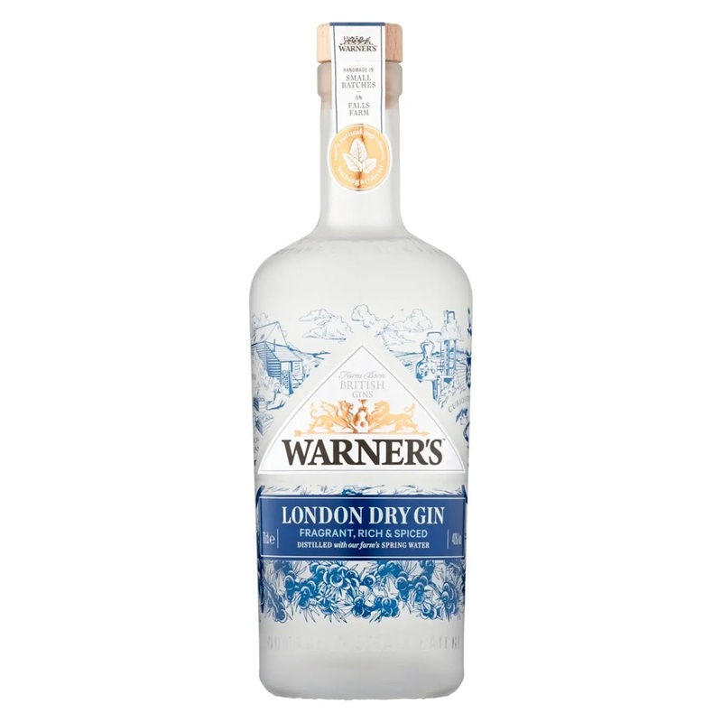 Warners London Dry Gin, 70 cl