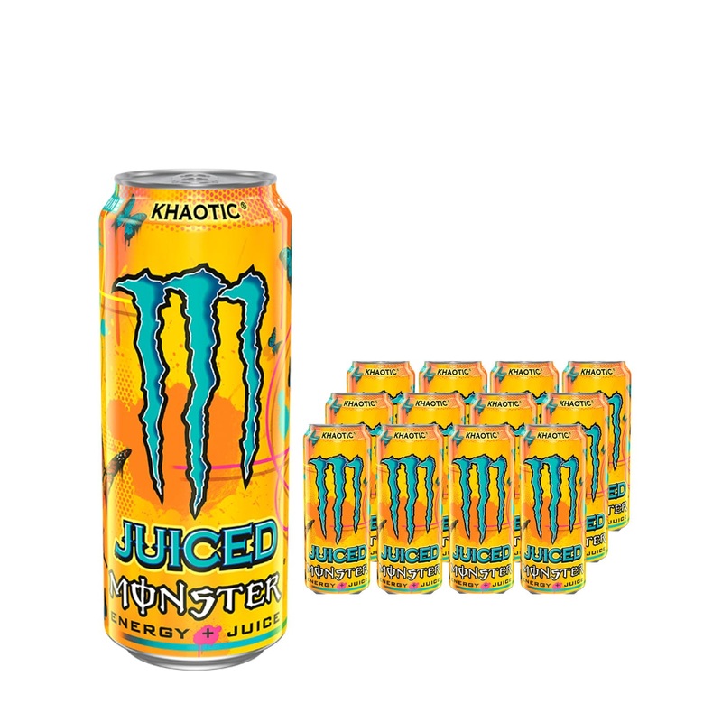Monster Juiced Khaotic Energy Drink Can Multipack, 12 x 500 ml